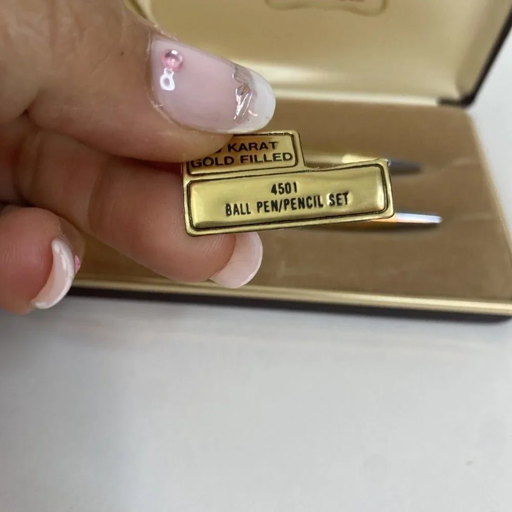 Vintage Cross Pen & Pencil 10kt Gold Filled USA Made In Working Order